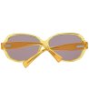 Овални дамски слънчеви очила в жълто-2 снимка