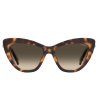 Дамски слънчеви очила котешко око в цвят хавана-1 снимка