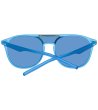 Unisex слънчеви очила с огледални лещи в син нюанс -2 снимка
