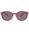 Овални слънчеви очила в червен нюанс-1 снимка