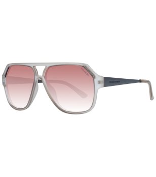 Мъжки слънчеви очила в сиво с розови лещи снимка