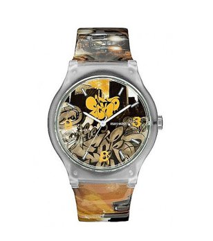 Аналогов кварцов часовник с принт снимка