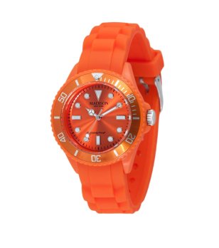 Унисекс кварцов часовник в оранжево снимка