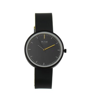 Комплект унисекс часовник в черно с дървен корпус и бутилка снимка