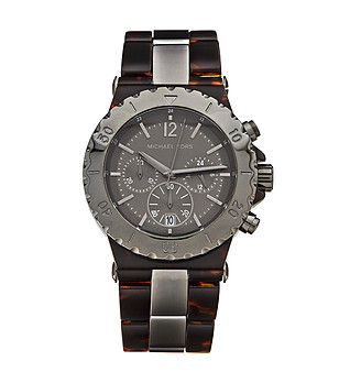 Мъжки часовник хронограф в черно и хавана снимка