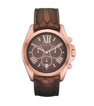 Дамски часовник хронограф в розовозлатисто и кафяво снимка