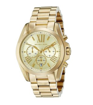 Аналогов дамски часовник в златисто с римски цифри снимка