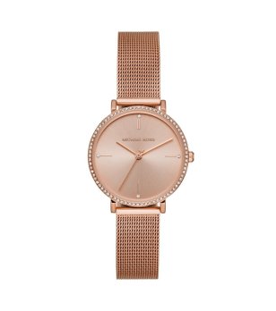 Дамски аналогов часовник в розовозлатисто снимка