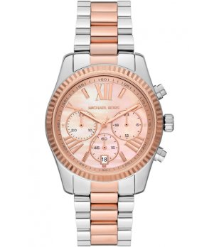 Аналогов дамски часовник в сребристо и розовозлатисто снимка