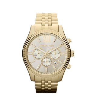 Мъжки часовник хронограф в златисто снимка