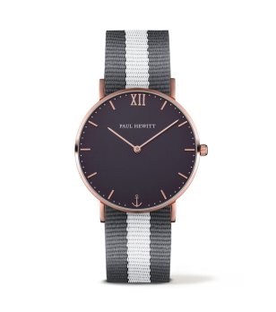 Унисекс аналогов часовник с текстилна каишка снимка