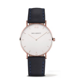 Часовник в розовозлатисто с кожена кишка снимка