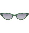 Дамски слънчеви очила котешко око в зелено-1 снимка