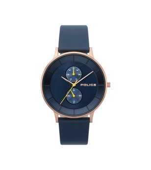 Мъжки аналогов часовник в тъмносиньо и розовозлатисто Berkeley снимка