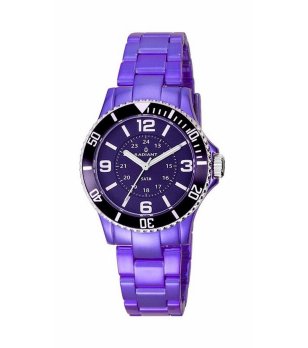 Аналогов дамски лилав часовник снимка