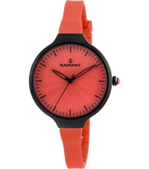 Дамски кварцов часовник в оранжево и черно снимка