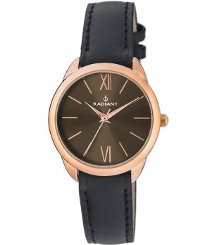 Кварцов дамски часовник в розовозлатисто и черно снимка