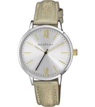 Дамски сребрист часовник със златиста каишка снимка