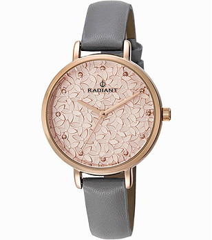 Дамски часовник в бронзов нюанс и сиво Romance снимка