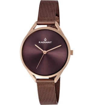 Дамски аналогов часовник в кафяво снимка