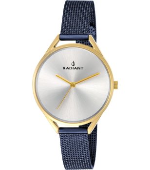 Дамски кварцов часовник в златисто със синя верижка снимка