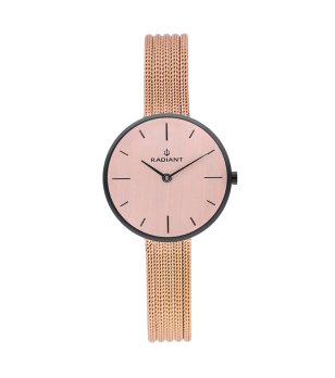 Дамски часовник с мрежеста верижка в розово злато снимка