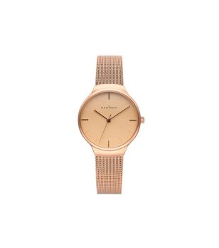 Дамски аналогов часовник в розовозлатисто снимка