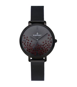 Дамски черен часовник ELLA с камъни снимка