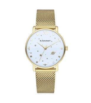 Аналогов златист часовник с мрежеста верижка снимка