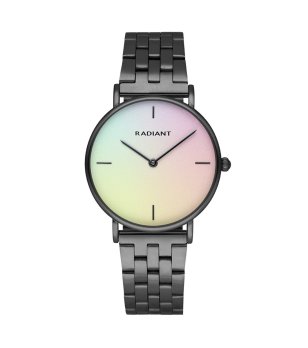 Аналогов дамски часовник с циферблат в преливащи цветове снимка