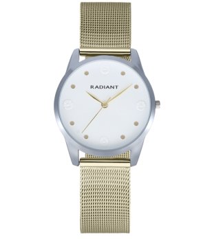 Дамски кварцов часовник в сребристо и златисто снимка