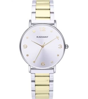 Дамски аналогов часовник в  златисто и сребристо снимка