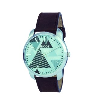 Кварцов часовник с аналогов дисплей в светлосиньо и лилава каишка снимка