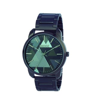 Аналогов черен унисекс часовник с фигурален принт снимка