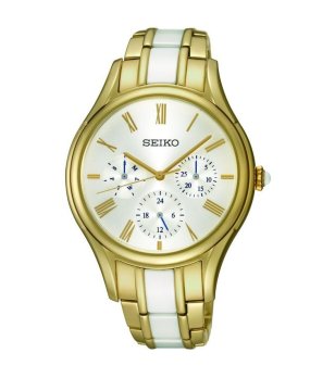 Мъжки часовник с аналогов дисплей в златисто  снимка