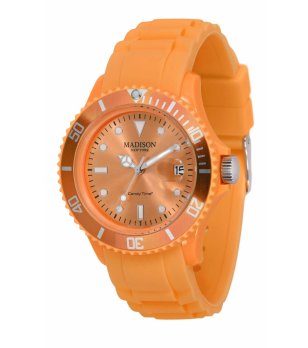 Унисекс аналогов часовник в оранжево снимка
