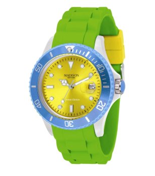 Аналогов многоцветен кварцов часовник снимка