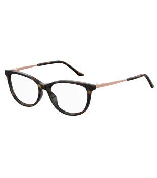 Рамки за очила котешко око в тъмна хавана и златисто снимка