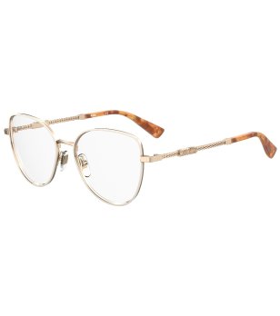 Метална дамска рамка за за очила в златисто снимка