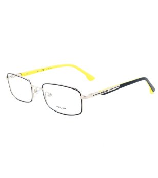 Мъжки метални рамки за очила с жълти дръжки снимка