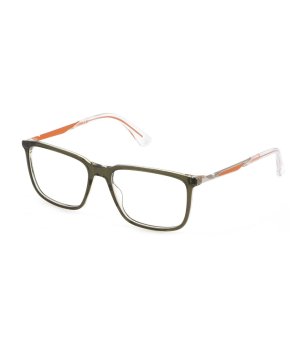 Мъжки правоъгълни рамки очила в цвят каки снимка