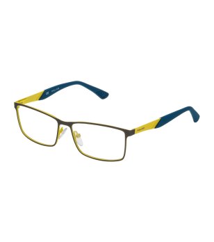 Мъжки правоъгълни рамки за очила в жълто и синьо снимка
