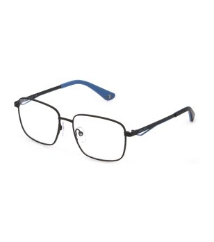 Мъжки правоъгълни черни метални рамки за очила снимка