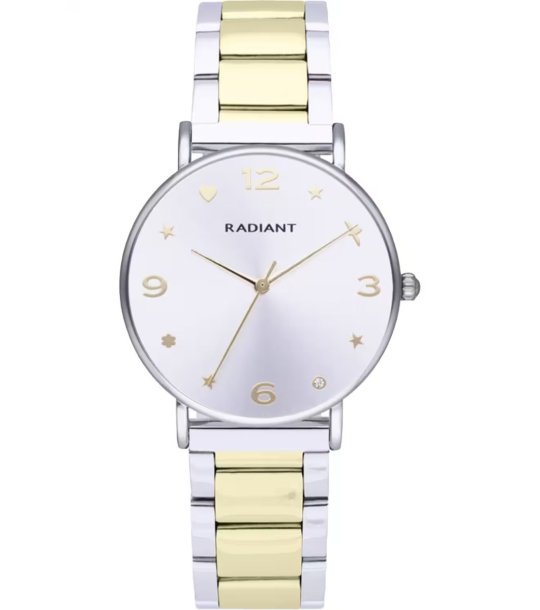 Дамски аналогов часовник в  златисто и сребристо снимка