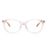 Дамски розови рамки за очила с шарени дръжки-1 снимка