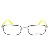 Мъжки метални рамки за очила с жълти дръжки-1 снимка