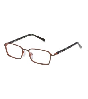 Мъжки правоъгълни рамки за очила в бронзов нюанс снимка