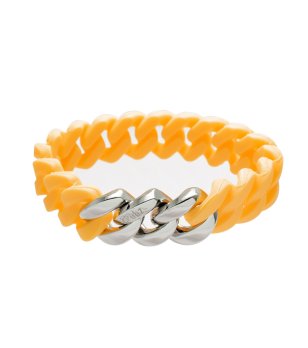 Гривна в жълто и сребристо Mini снимка