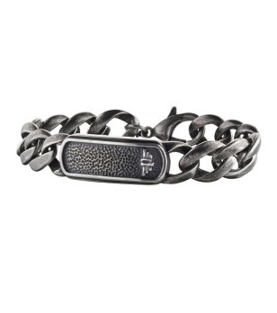 Мъжка гривна в цвят графит снимка