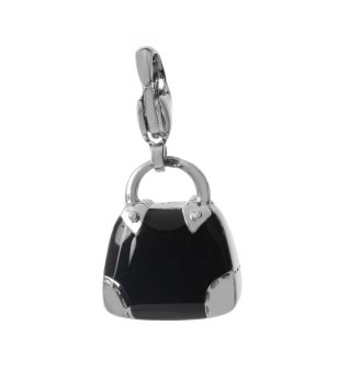 Висулка Чанта в черно и сребристо снимка